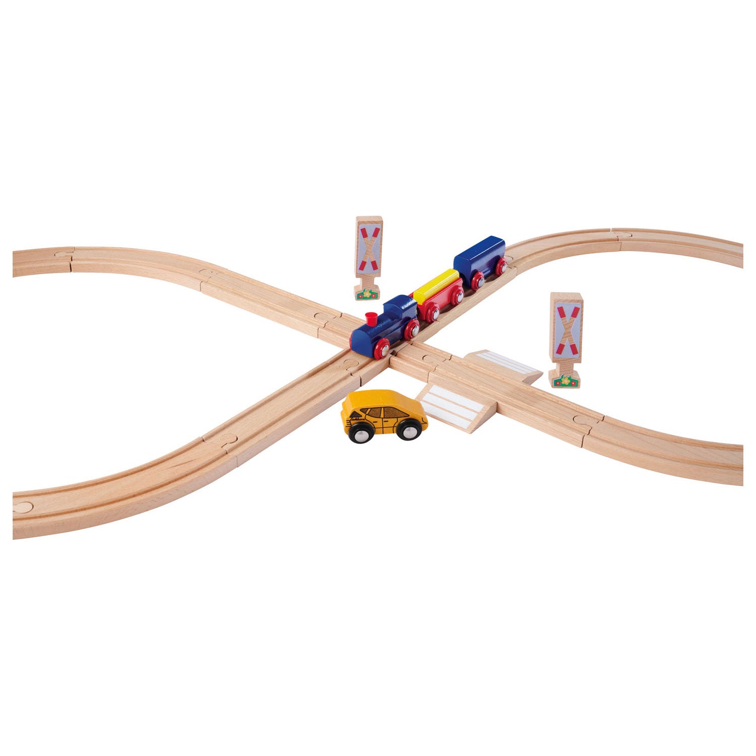 Eichhorn - treinbaan 8 figuur speelset 27dlg.