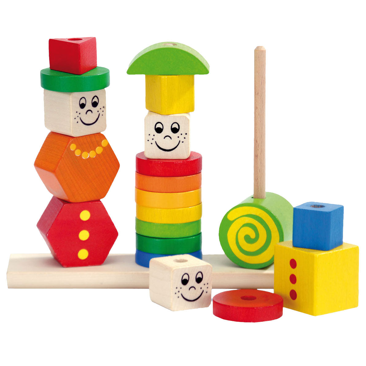 Eichhorn houten stapelpuzzel figuren