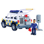 Simba brandweerman sam politieauto met speelfiguur