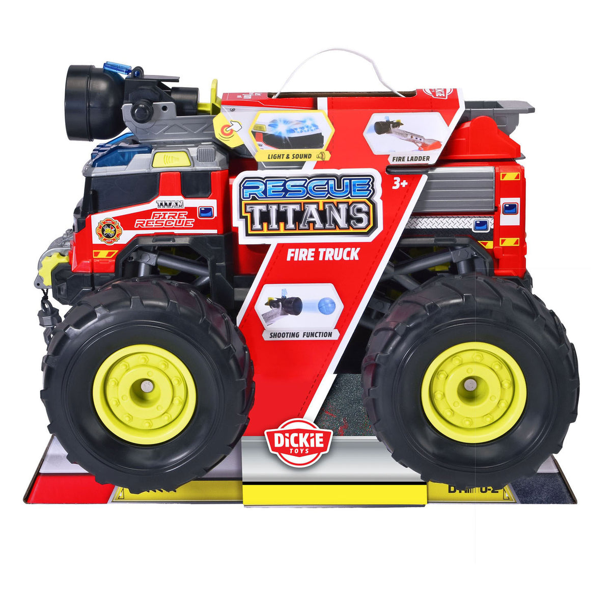 Dickie - Dickie rescue titans brandweerwagen met licht
