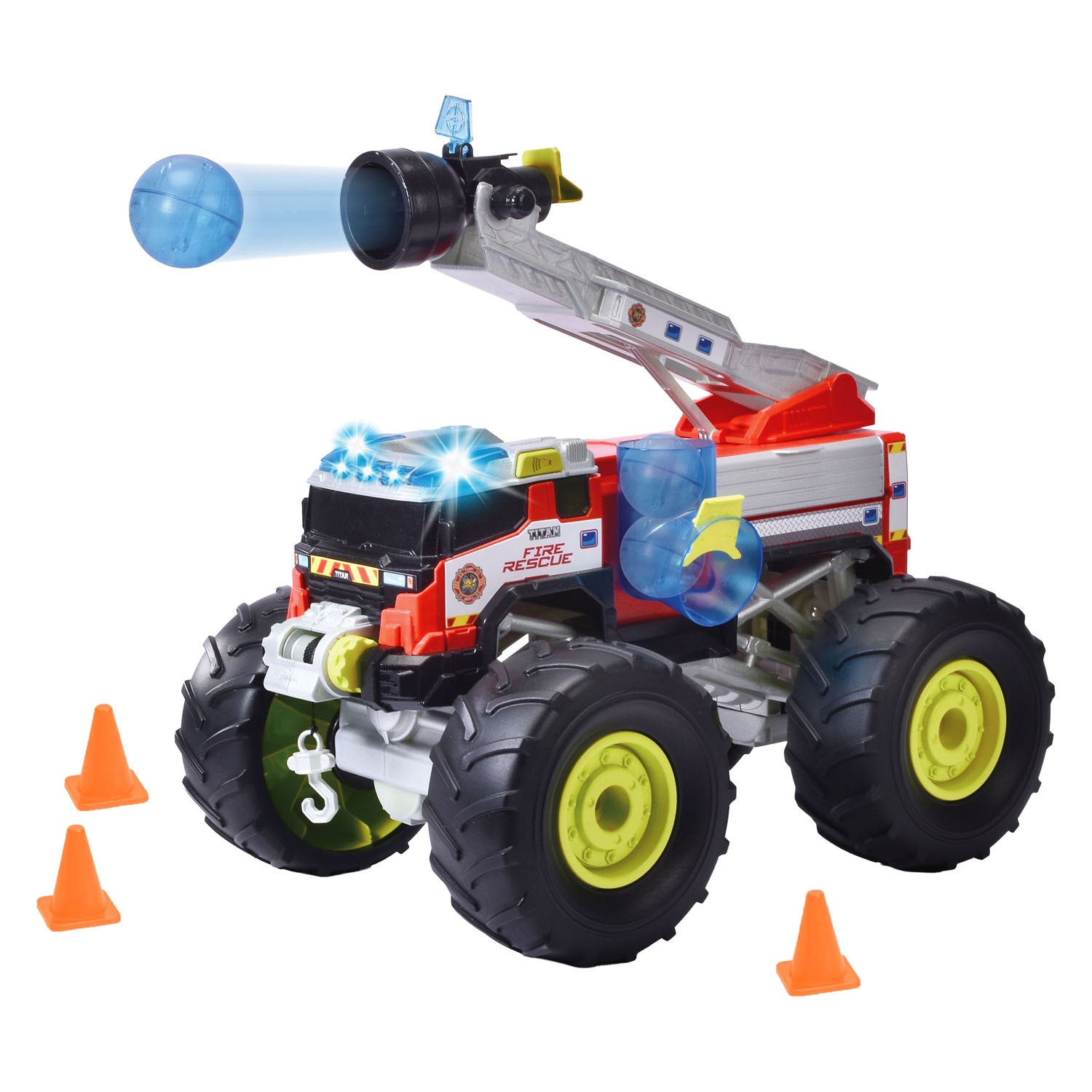 Dickie - Dickie rescue titans brandweerwagen met licht