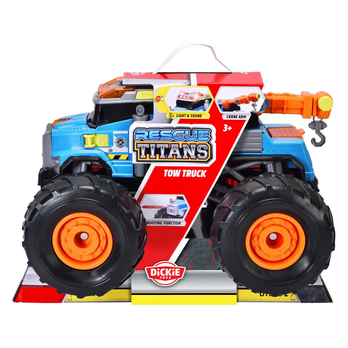 Dickie - Dickie rescue titans sleepwagen met licht