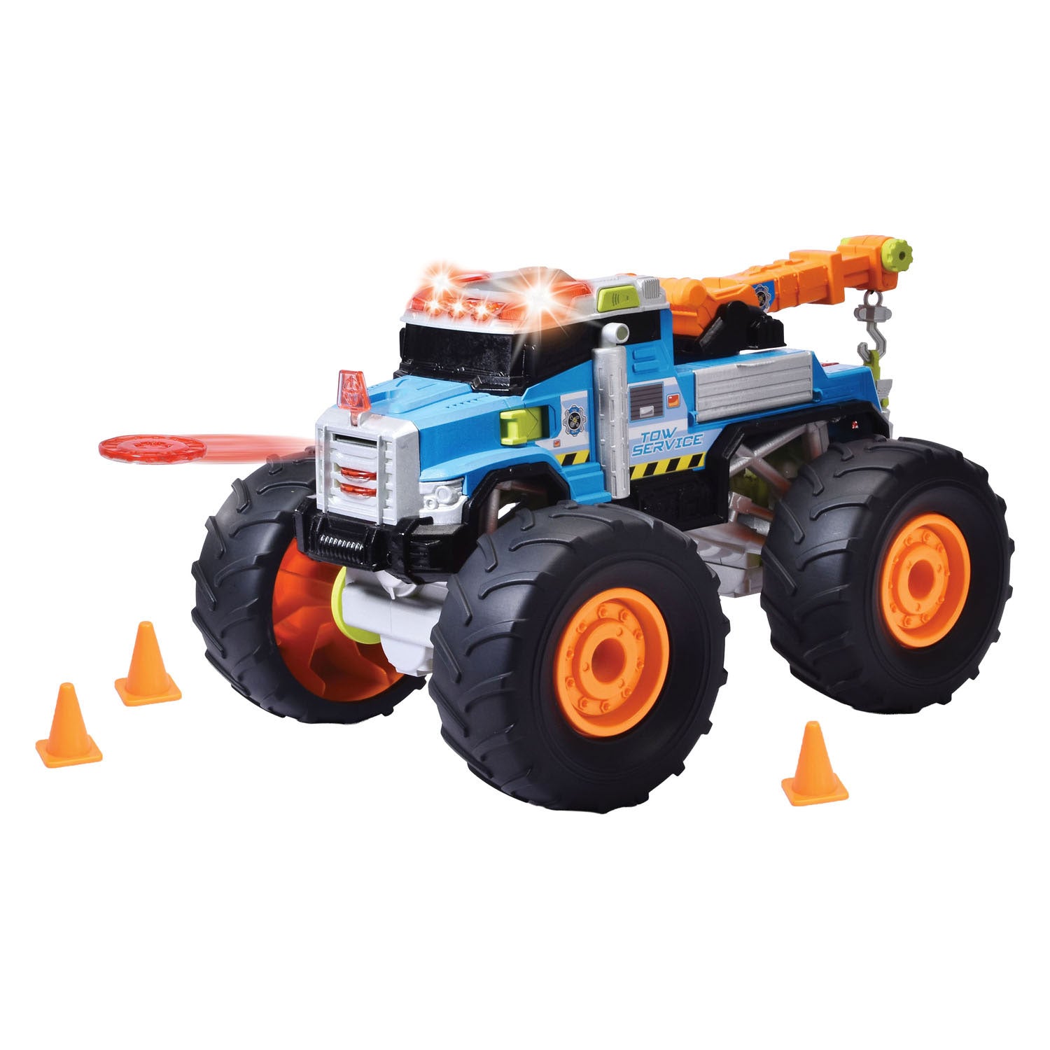 Dickie - Dickie rescue titans sleepwagen met licht