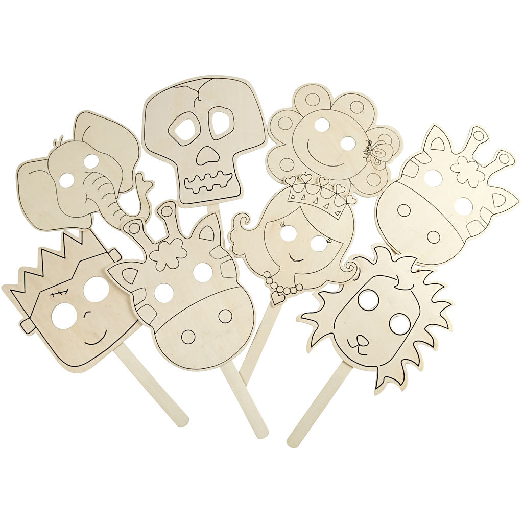Creativ Company - Creativ Company Https://www.cchobby.nl/maskers-l-35-cm-b-22-cm-dikte-2-mm-16-stuk-1-doos