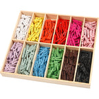 Creativ Company - Creativ Company Https://www.cchobby.nl/mini-wasknijper-l-25-mm-b-3-mm-diverse-kleuren-12x24-stuk-1-doos