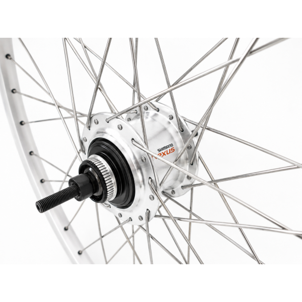 Shimano - Achterwiel 28 inch zac2000 - nexus 7 - schijfrem - zilver