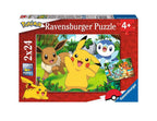 Ravensburger - puzzel pikachu en zijn vrienden - legpuzzel - 2x24 stukjes