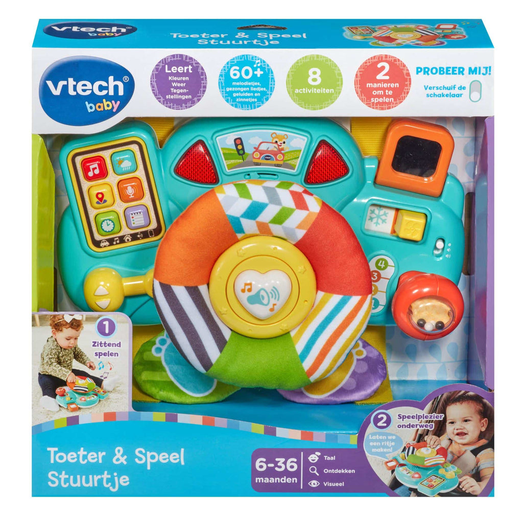 Vtech - Vtech toeter en speel stuurtje