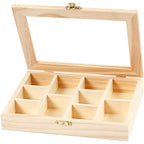 Creativ Company - Creativ Company Https://www.cchobby.nl/doos-met-glazen-deksel-afm-15-5x20-5x3-5-cm-gatgrootte-4-3x6-6-cm-1-stuk