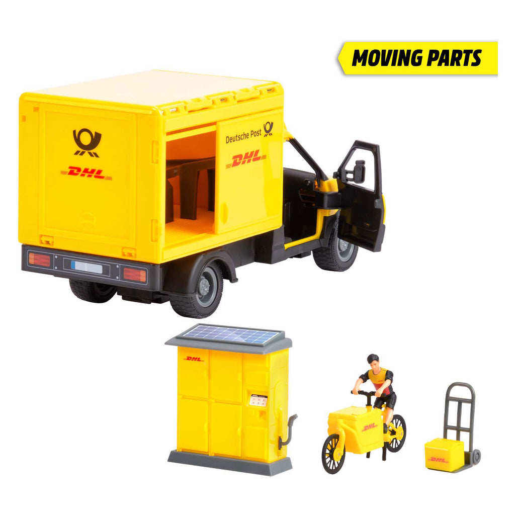 Dickie dhl pakketvoertuigset