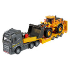 Majorette - Majorette volvo fh16 truck met oplegger en wiellader
