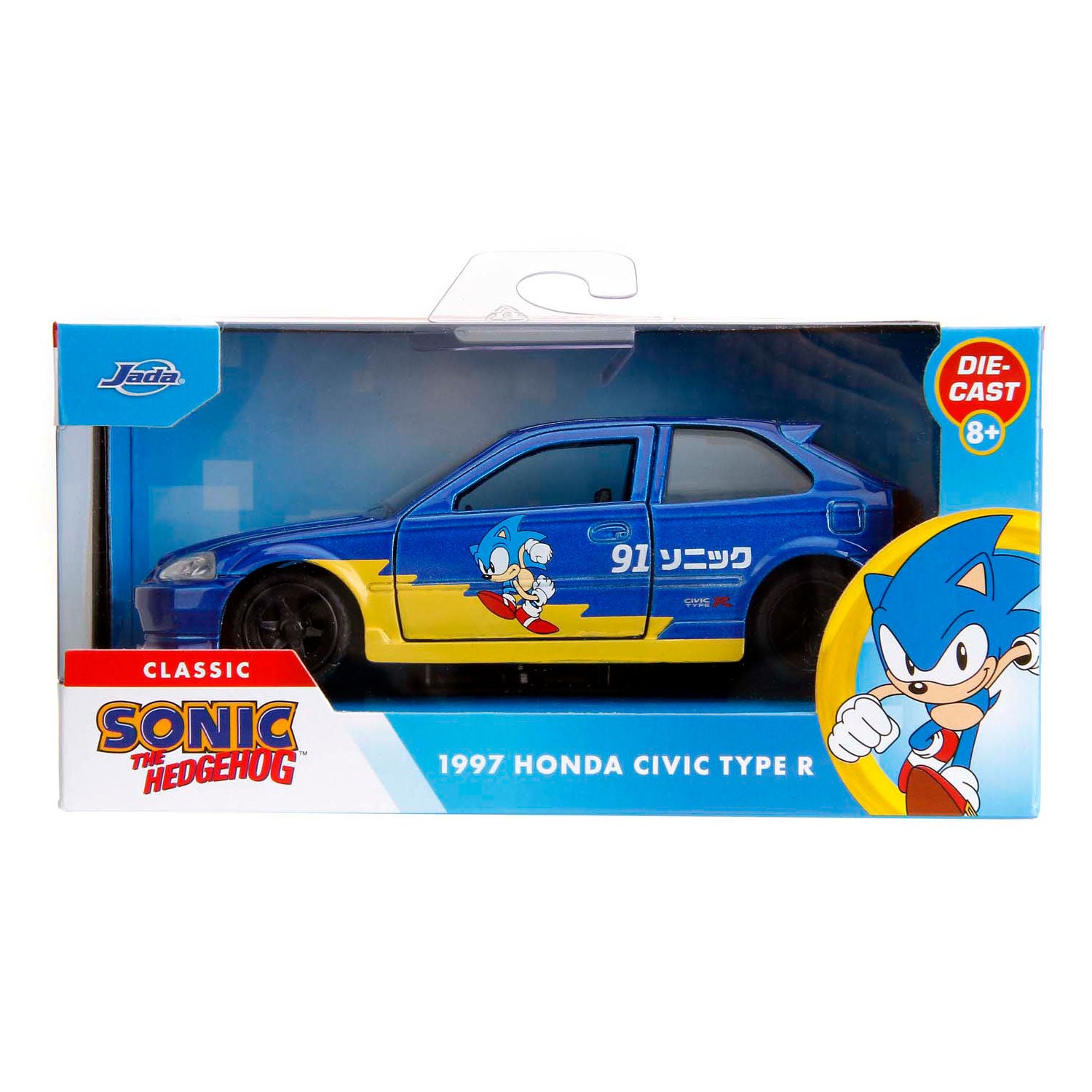 Jada Toys - Jada Toys Jada sonic 1997 honda civic type-r 1:33