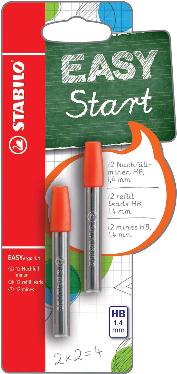 STABILO - STABILO easyergo 1.4 navullingen hb - 6 stuks