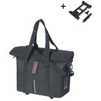 BASIL - BASIL Fietshandtas city mik 8 - 11 liter 19 x 30 x 26 cm - zwart