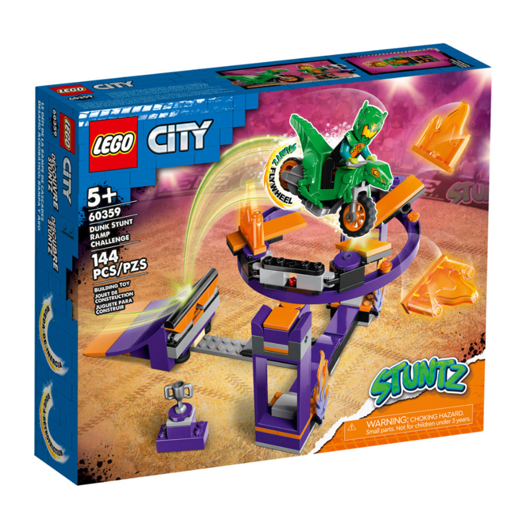 Lego city - uitdaging: dunken met stuntbaan constructiespeelgoed (60359)