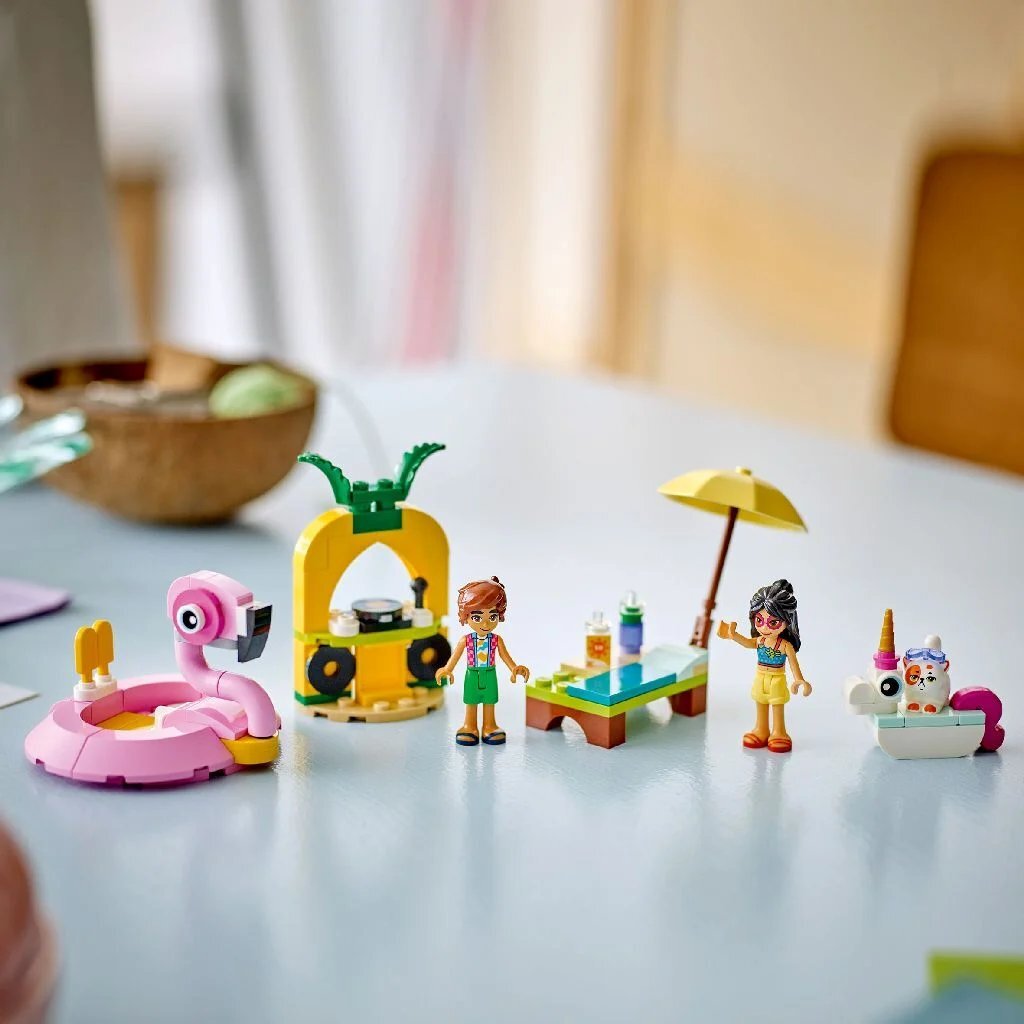 LEGO - friends 42658 zwembadfeestje met flamingo en eenhoorn