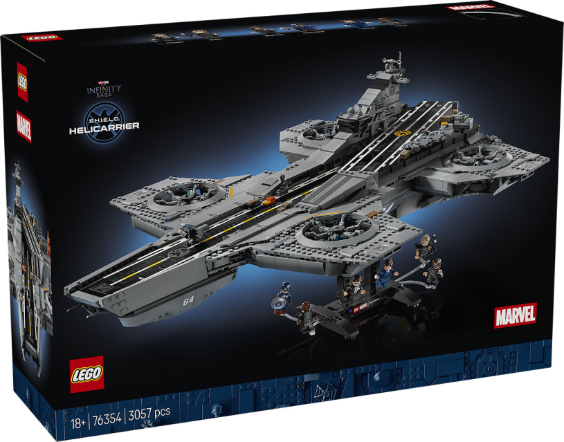 LEGO - ǀ marvel s.h.i.e.l.d. helicarrier superheld bouwpakket voor volwassenen 76354