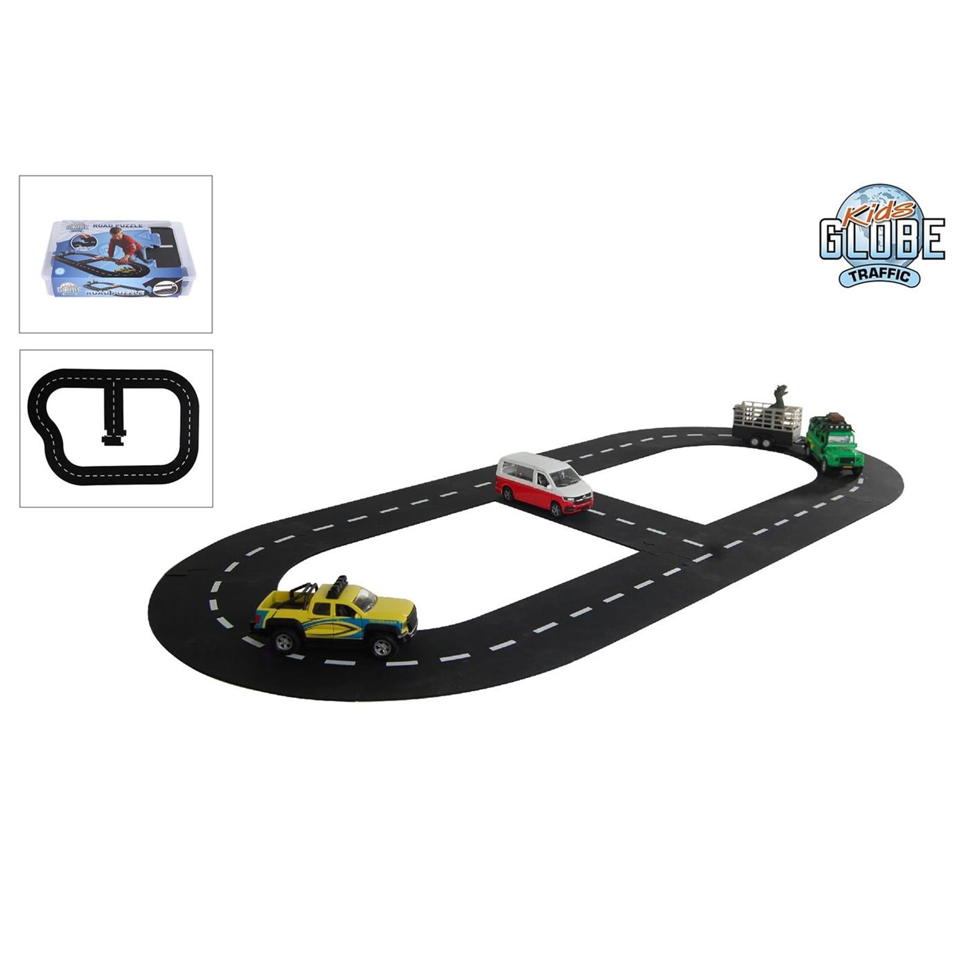 Kids globe autobaan wegdelen puzzel