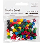 Creativ Company - Creativ Company Https://www.cchobby.nl/houten-kralen-d-8-mm-gatgrootte-2-mm-ca-80-stuk-diverse-kleuren-15-gr-1-doos