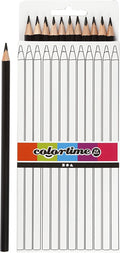 Colortime driehoekige kleurpotloden - zwart, 12st.