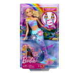 Barbie zeemeermin met magische bloemen blauw