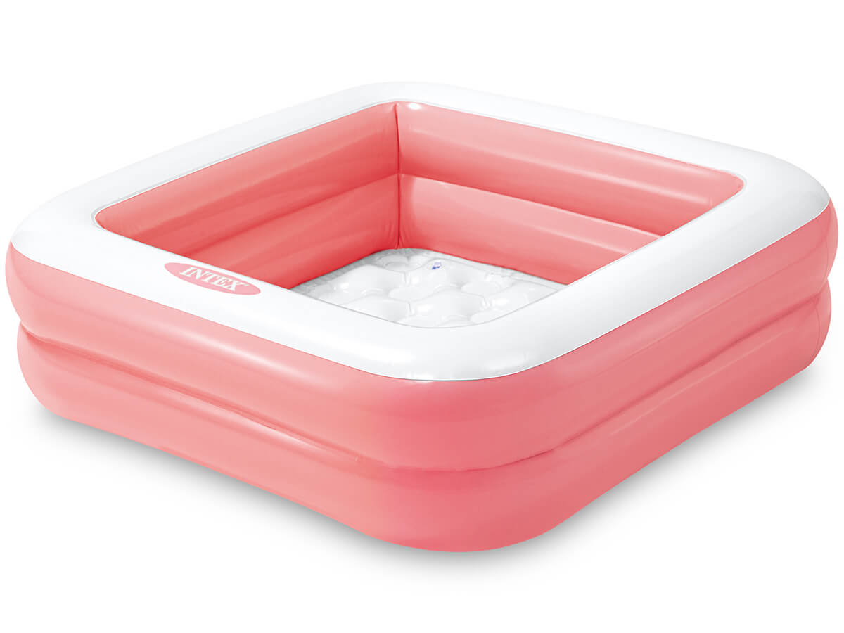 Intex vierkant babyzwembad-blauw