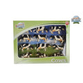 Kids globe koe 1:32 zwart wit liggend staand 12 st