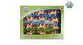 Kids globe koeien rood bont liggend en staand 12stuks 1:32