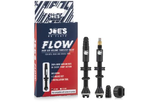 Joes - Joes - tubeless ventiel flow high air volume 45mm 2 stuks