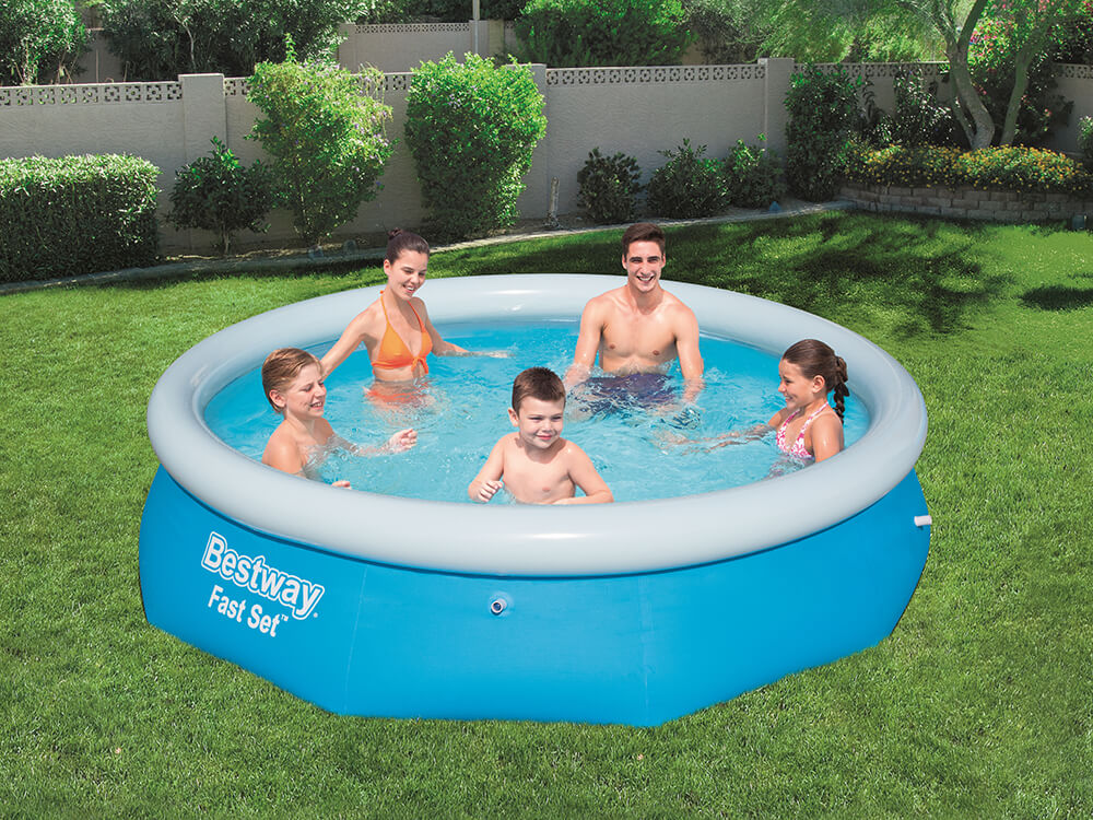 Bestway zwembad fast set rond 305 (blauw lichtblauw)