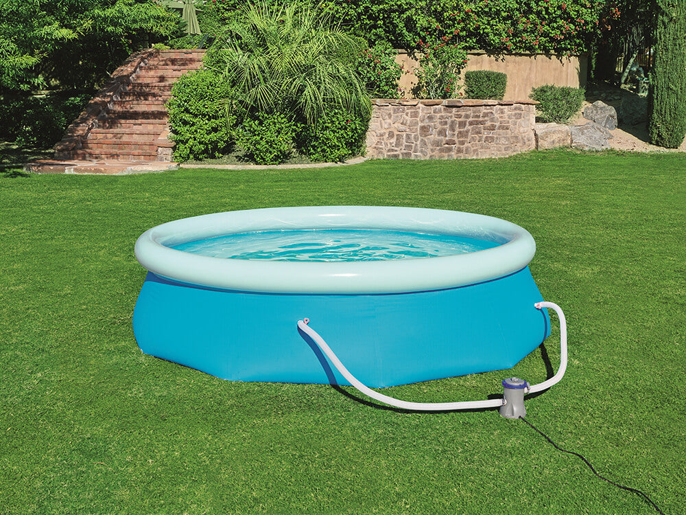 Bestway zwembad fast set rond 305 (blauw lichtblauw, incl. filterpomp (220-240v))