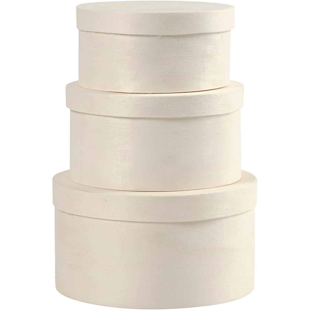 Creativ Company - Creativ Company Https://www.cchobby.nl/ronde-fineer-doos-h-5-4-6-5-7-3-cm-d-10-11-13-cm-3-stuk-1-set