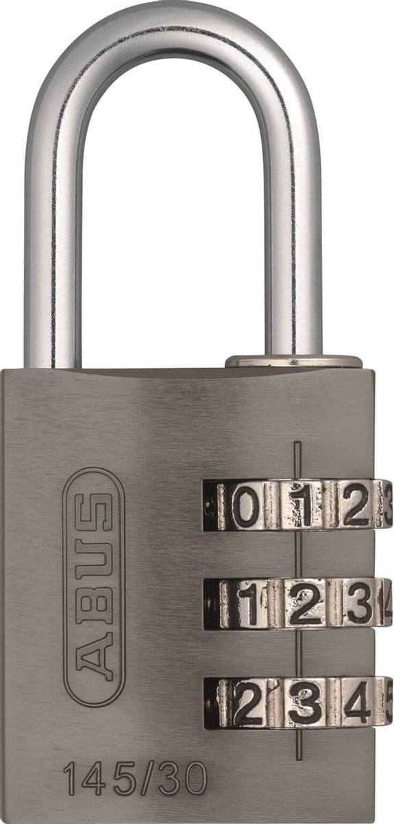 Antivol Vélo Abus Serrure à cadran 145/30 Titanium Gris 6cm
