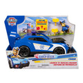 Paw patrol - search rescue - chase politieauto - met figuur, licht, geluid 2 projectielen - speelgoedvoertuigen