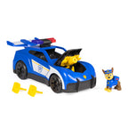 Paw patrol - search rescue - chase politieauto - met figuur, licht, geluid 2 projectielen - speelgoedvoertuigen