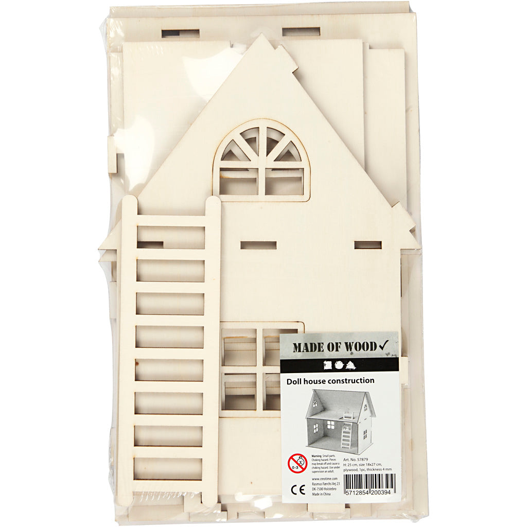 Creativ Company - Creativ Company Https://www.cchobby.nl/diy-poppenhuis-h-25-cm-afm-18x27-cm-1-stuk
