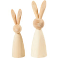 Creativ company houten konijnen 12 en 14cm - 2st.