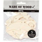 Creativ Company - Creativ Company Https://www.cchobby.nl/zeedieren-om-op-te-hangen-zeepaard-schildpad-dolfijn-schelp-en-walvis-h-5-10-cm-b-5-10-cm-gatgrootte-3-mm-dikte-2-mm-5-stuk-1-doos