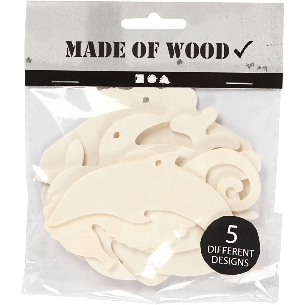 Creativ Company - Creativ Company Https://www.cchobby.nl/zeedieren-om-op-te-hangen-zeepaard-schildpad-dolfijn-schelp-en-walvis-h-5-10-cm-b-5-10-cm-gatgrootte-3-mm-dikte-2-mm-5-stuk-1-doos