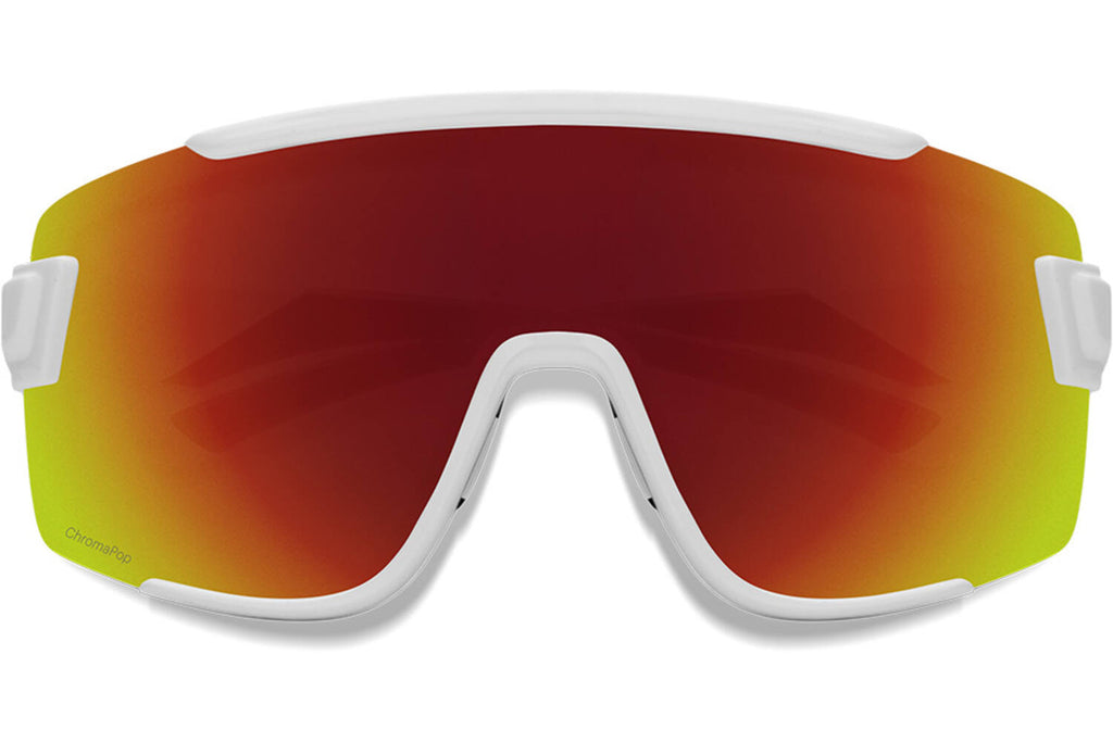Smith Wildcat bril white chromapop red mirror