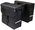 Edge Dubbele fietstas Luxe Shopper 40 liter 38 x 40 x 14cm (2x) zwart