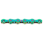 KMC - kette "x12" chain x12 126 links aurora/green