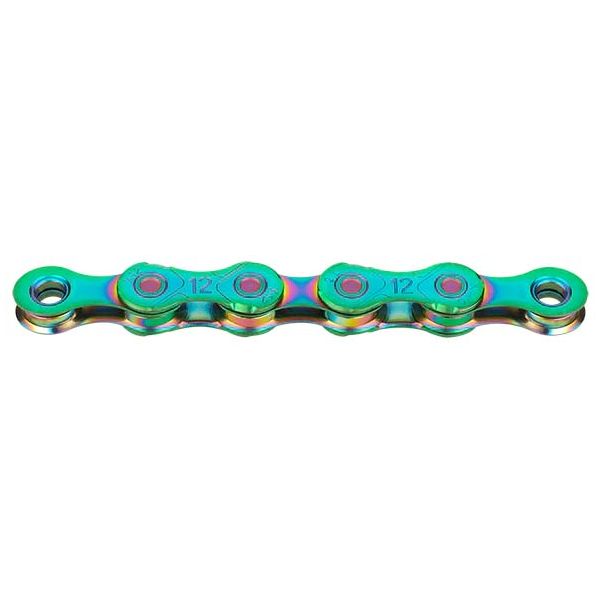 KMC - kette "x12" chain x12 126 links aurora/green
