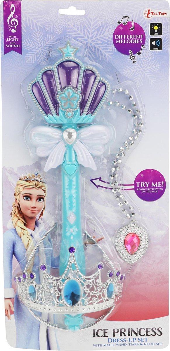 Toi-toys ice princess toverstaf prinses met licht en geluid