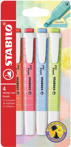 STABILO - STABILO swing cool - markeerstift - set met 4 stuks