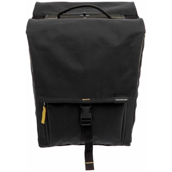 Burgers - New Looxs - Burgers - New Looxs Tas new looxs tulum afneembaar dubbel zwart | 32l