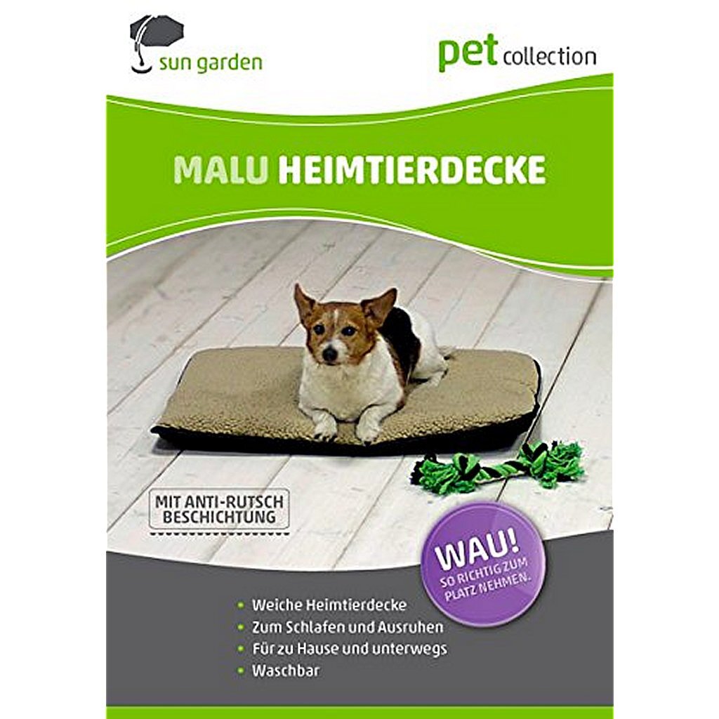 Sun garden malu hondenkleed 60x40x5 cm grijs