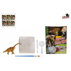 Dinoworld fossiel hakken puzzel met extra dinosaurus figuur