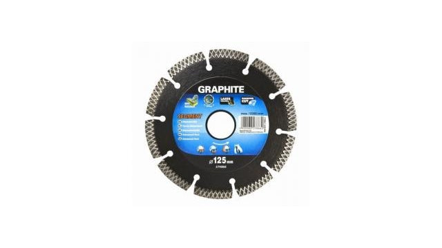 Graphite 57h868 diamantschijf 230x22x8,0x2,5mm, segment type x, gelaserd, harde materialen mpa en13236