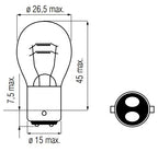 Bosma lamp 12v-25 25w bax15d